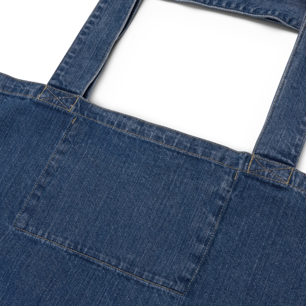 Hide in Plain Sight Denim Tote Bag